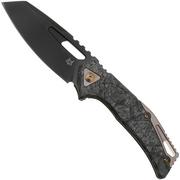 Fox Chronos FX-552-ALCF, PVD Magnacut, Carbon Fiber Dark Matter, coltello da tasca, Stefan Merk design