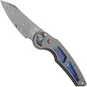 FOX Knives Jupiter FX-555DPB, Hakkapella Damascus, Titanium Timascus Insert, pocket knife