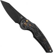 FOX Knives Jupiter FX-555-TIBR, M390 Stonewashed, Black PVD Stonewashed Titanium, pocket knife