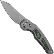 Fox Knives Jupiter FX-555-TICF M390 Sandblasted, Titanium Fatcarbon Jungle Wear, navalha