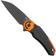 Image for Fox Metamorphosis FX-556-B6, M390 PVD Wharncliffe, Black Aluminium, Orange Aluminium Bolster, pocket knife