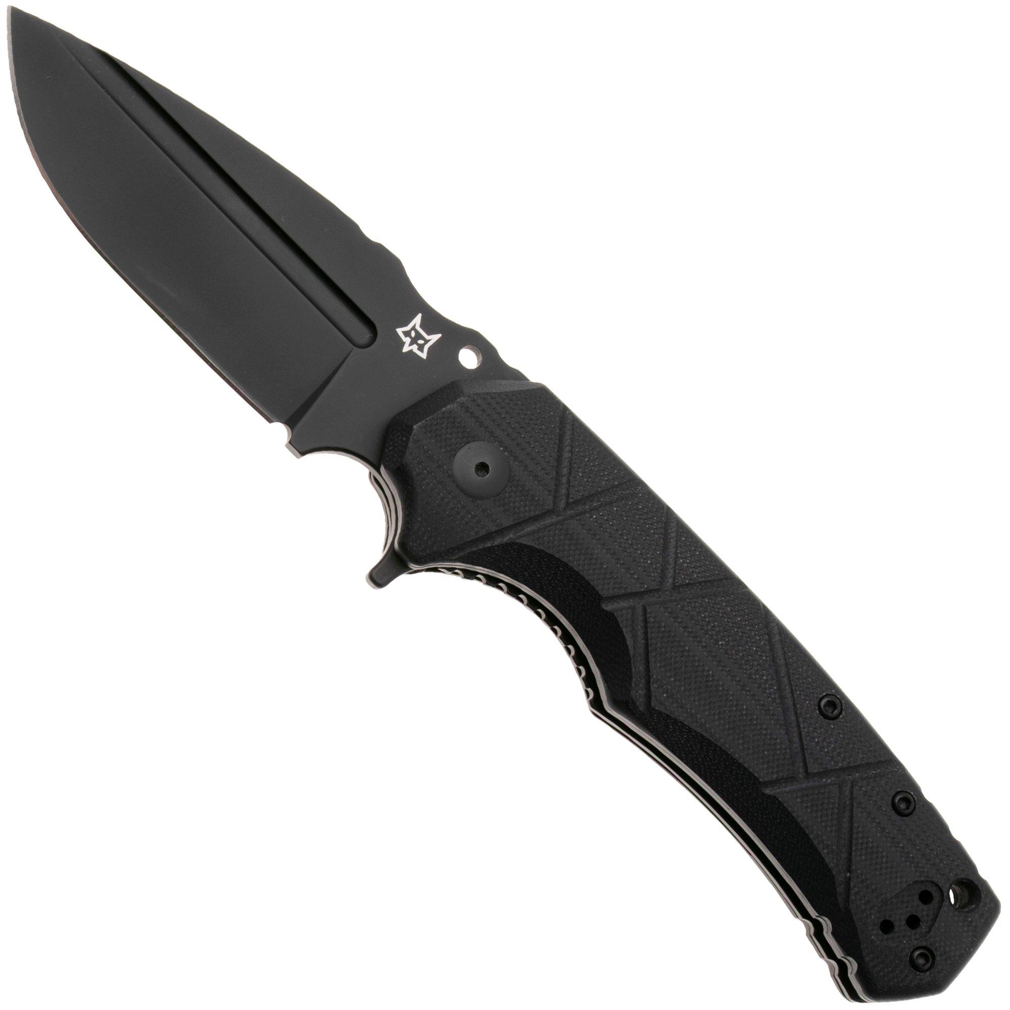 Fox Wander Tactical URO FX-557-B, PVD Niolox, Black G10, pocket knife