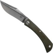 Fox Knives Libar FX-582 Green Canvas Micarta coltello da tasca slipjoint