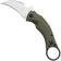 Image for Fox Knives Black Bird FX-591ODSW Green G10 Stonewash, karambit pocket knife, Bastinelli design
