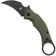 Image for Fox Knives Black Bird FX-591OD Green G10 Black Blade, karambit pocket knife, Bastinelli design