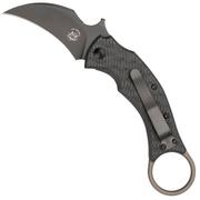 Fox Knives Black Bird FX-591TICBR cuchillo karambit, diseño Bastinelli