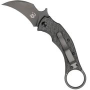 Fox Knives Black Bird FX-591TICB faca karambit, Bastinelli design