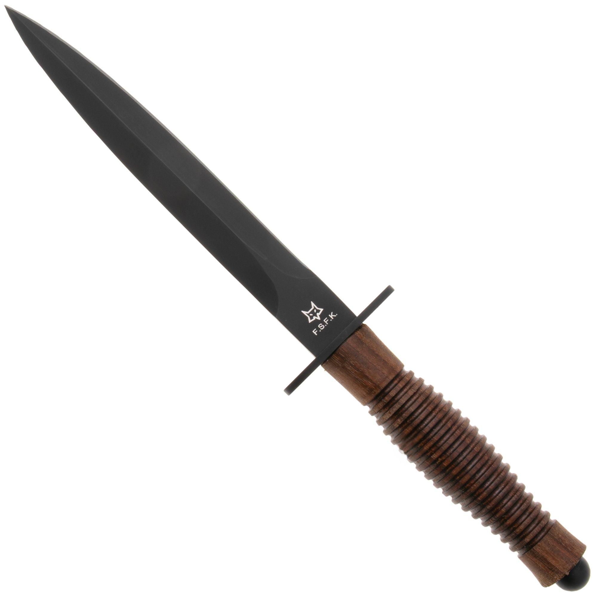 Sztylet Fox Fairbairn Sykes FX-592WAF Wallnut Handle, projekt Hill Knives
