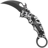 Immagine per Fox FX-599 ALB-3 The End, Black Idroglider Böhler N690Co, Engraved Aluminum, coltello karambit