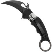 Bild für Fox FX-599 ALB-4 Skull, Black Idroglider Böhler N690Co, Engraved Aluminum, Karambit