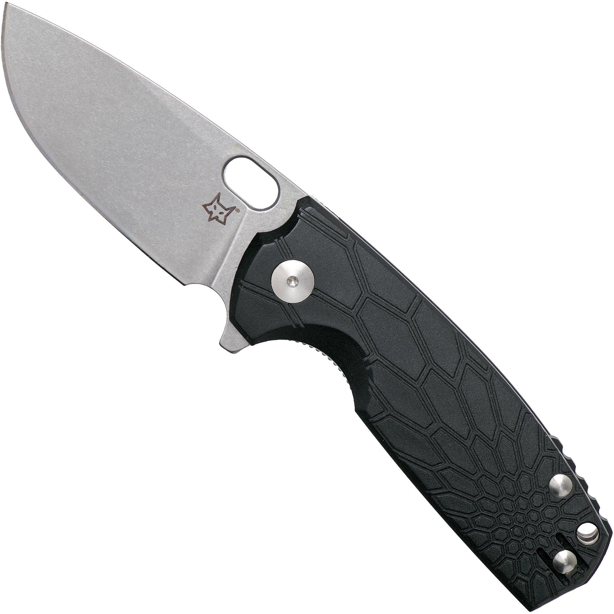 Fox Vox Core FX-604 Black Stonewashed pocket knife, Jesper Voxnaes design