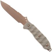 Afbeelding voor Fox Audax FX-615, Becut Bronze PVD, Green Micarta vaststaand mes, Trinova Solutions design