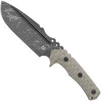 Imagen para Fox Knives Uro FX-623-ODA, Acid Washed Niolox, OD-Green Micarta, cuchillo fijo, diseño de Wander Tactical