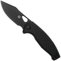 Afbeelding voor Fox Kita FX-625BB, Black Top Shield Niolox, Black FRN zakmes, Jesper Voxnaes design