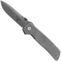 Imagen para Fox Knives Original Gangster FX-ATC-OG01 Stonewashed Titanium, Stonewashed CPM MagnaCut navaja, Bob Terzuola design