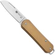 Fox Vulpis FX-VP108-OT Polished M390, Brass, pocket knife