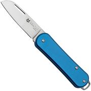 Fox Vulpis FX-VP108SB, N690Co, Aluminium Sky Blue, couteau de poche