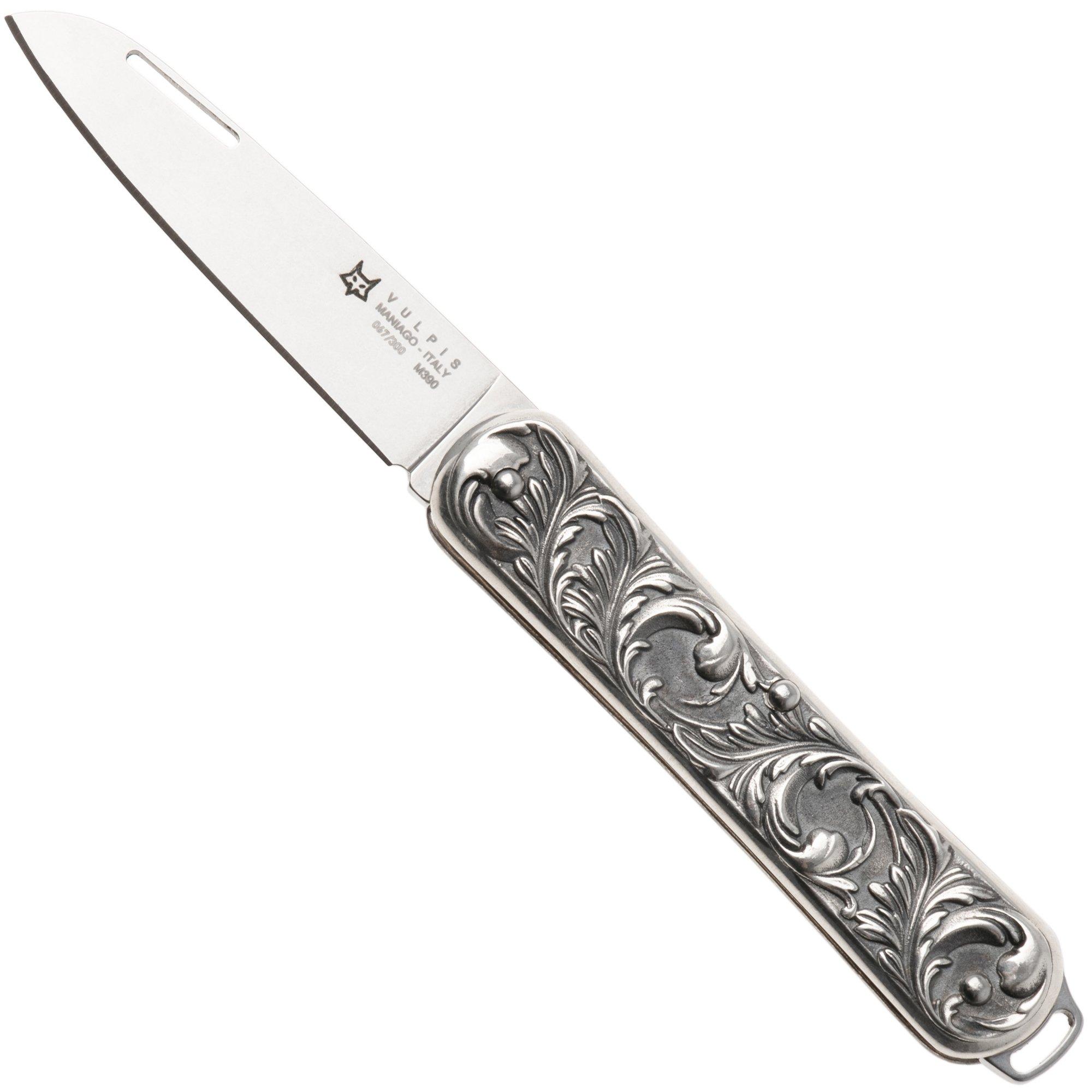 Fox Vulpis Limited Edition 2025, FX-VP130-AG, Polished Böhler M390, Sterling Silver 800 couteau de poche