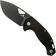 Image for Fox El Capitan SK-02 BSW Summit Knife Co, Black Stonewashed pocket knife, Tommaso Rumici design