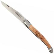 Fontenille Pataud 12cm L12G legno di ginepro, coltello da tasca Laguiole