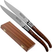 Fontenille Pataud Laguiole 2dlg set di coltelli da bistecca amourette snake wood, LTC2A