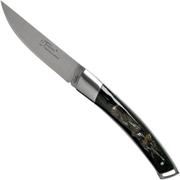 Le Thiers Le Nature rough buffalo horn T7BB pocket knife by Fontenille Pataud