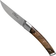 Le Thiers Le Nature walnut wood T7NO pocket knife by Fontenille Pataud