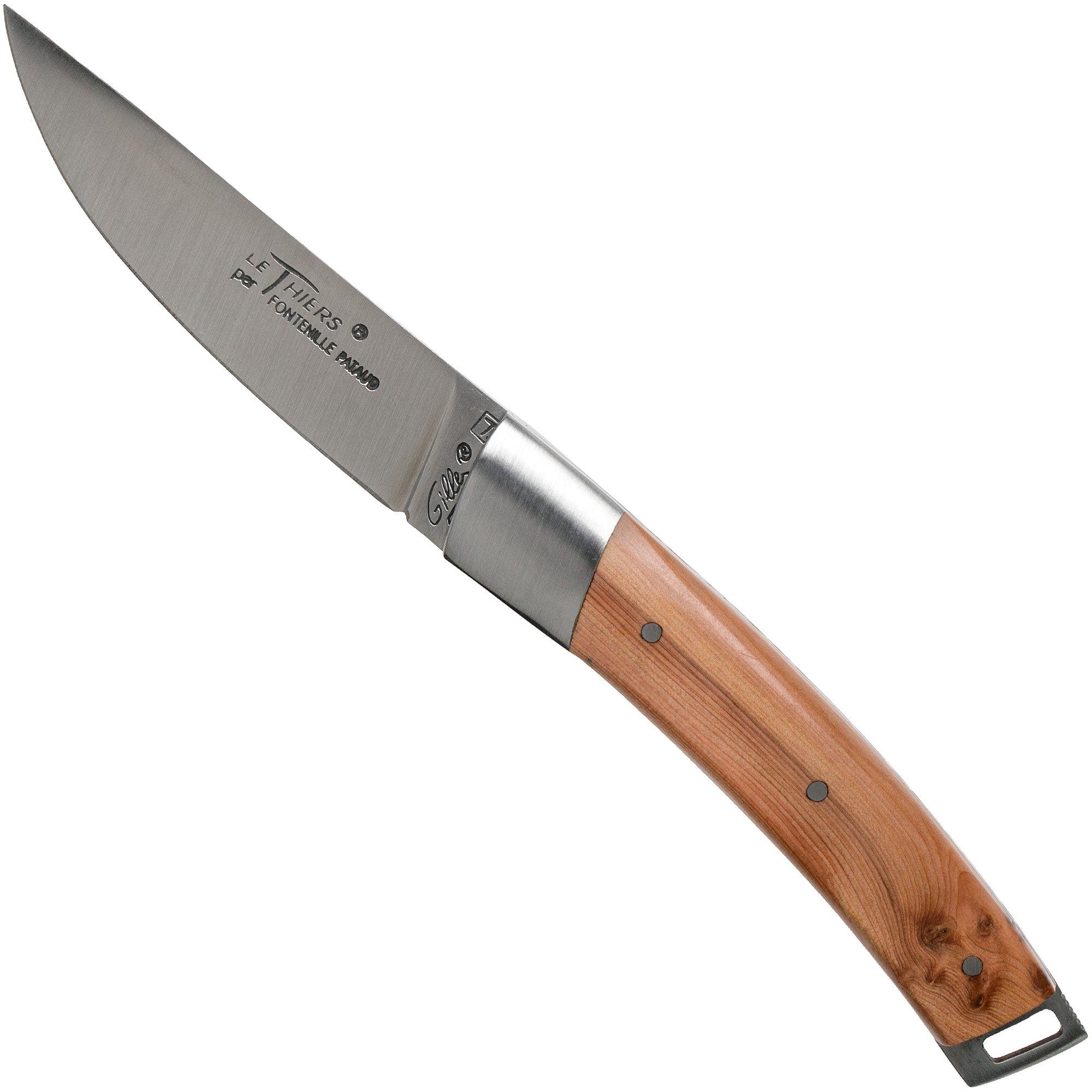 Le Thiers Pocket juniper T8G pocket knife by Fontenille Pataud