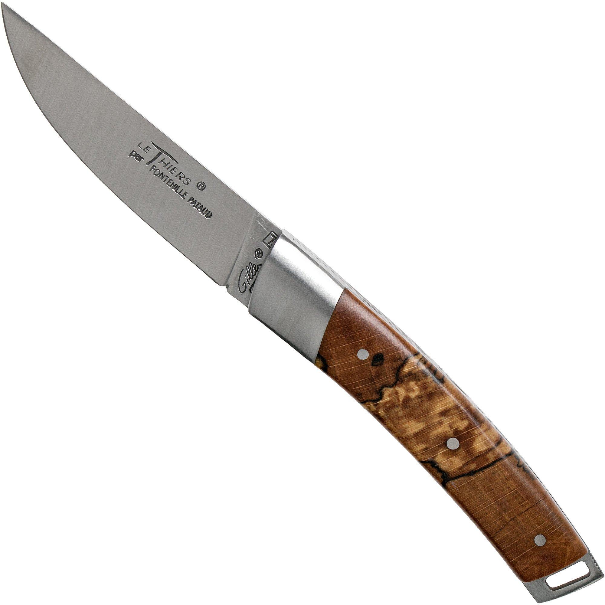 Le Thiers Pocket stabilisiertes Buchenholz T8HD Taschenmesser by Fontenille Pataud