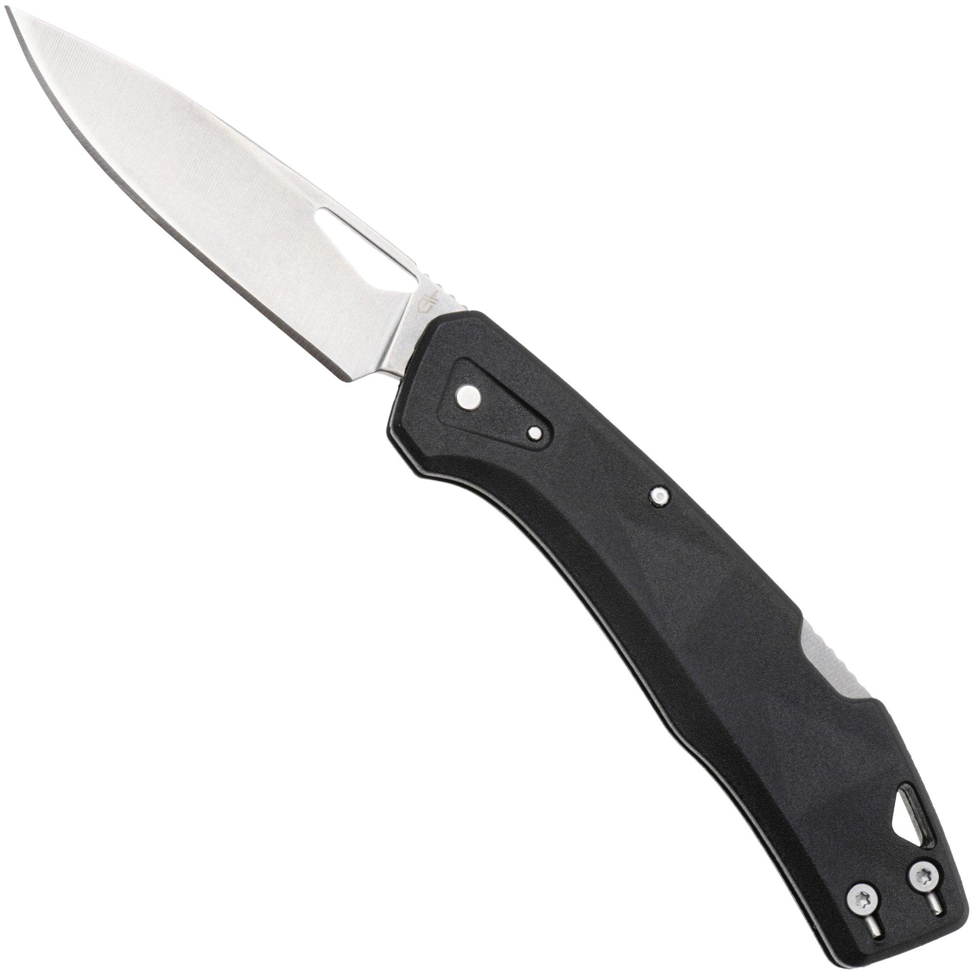 Gerber LST 1074516, Stonewashed 440A, Black Nylon coltello da tasca