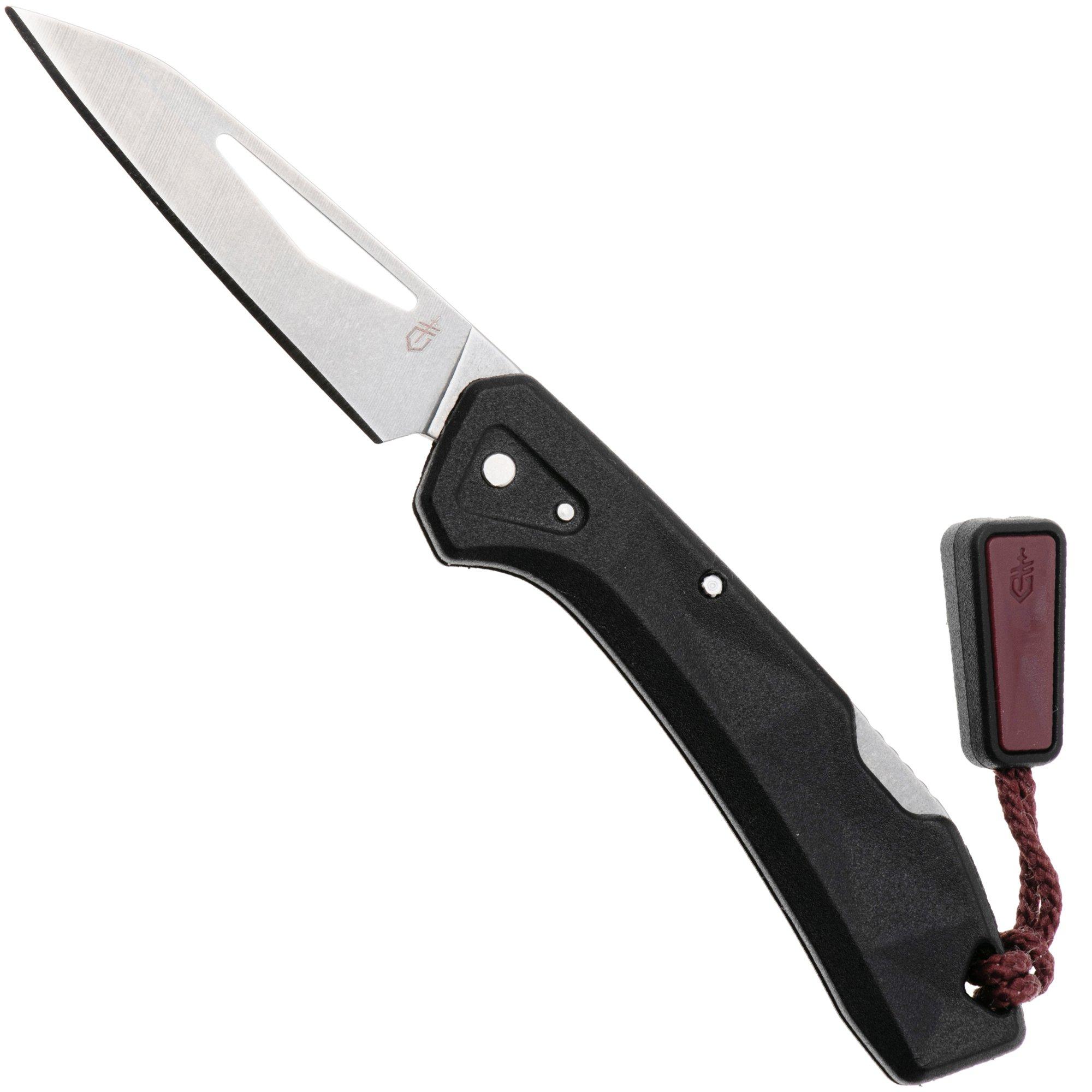 Nóż składany Gerber LST Mini 1074528, Stonewashed 440A, Black Nylon