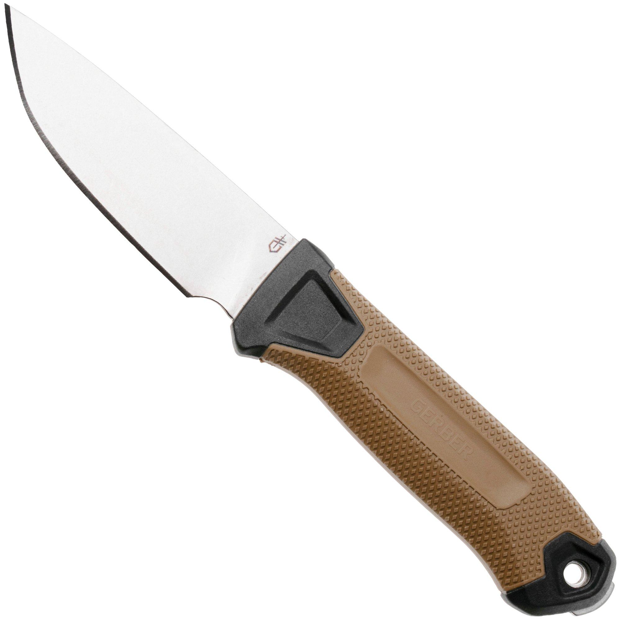 Gerber Strongarm Camp CPM MagnaCut 1075371 Coyote Brown, fixed knife