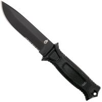 Obraz dla Nóż z głownią stałą Gerber Strongarm Fixed Blade Black SE 30-001060N ostrze częściowo ząbkowane