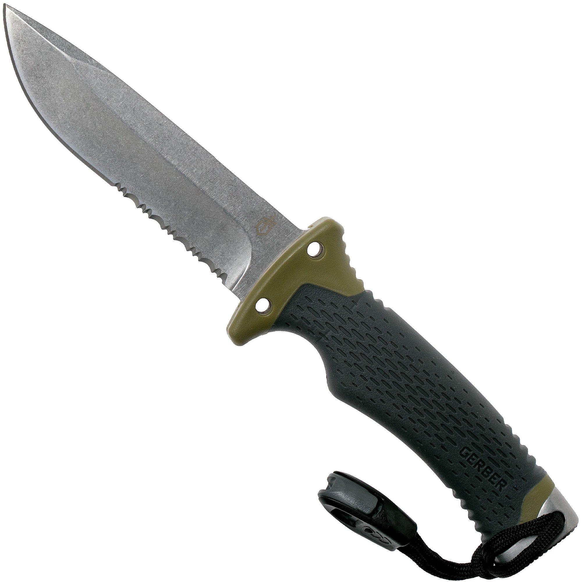 Couteau Pliant Gerber Scout - Lame 8,2 Cm Acier 440A, Manche Micarta, Brise-vitre - EDC Randonnée Et Quotidien