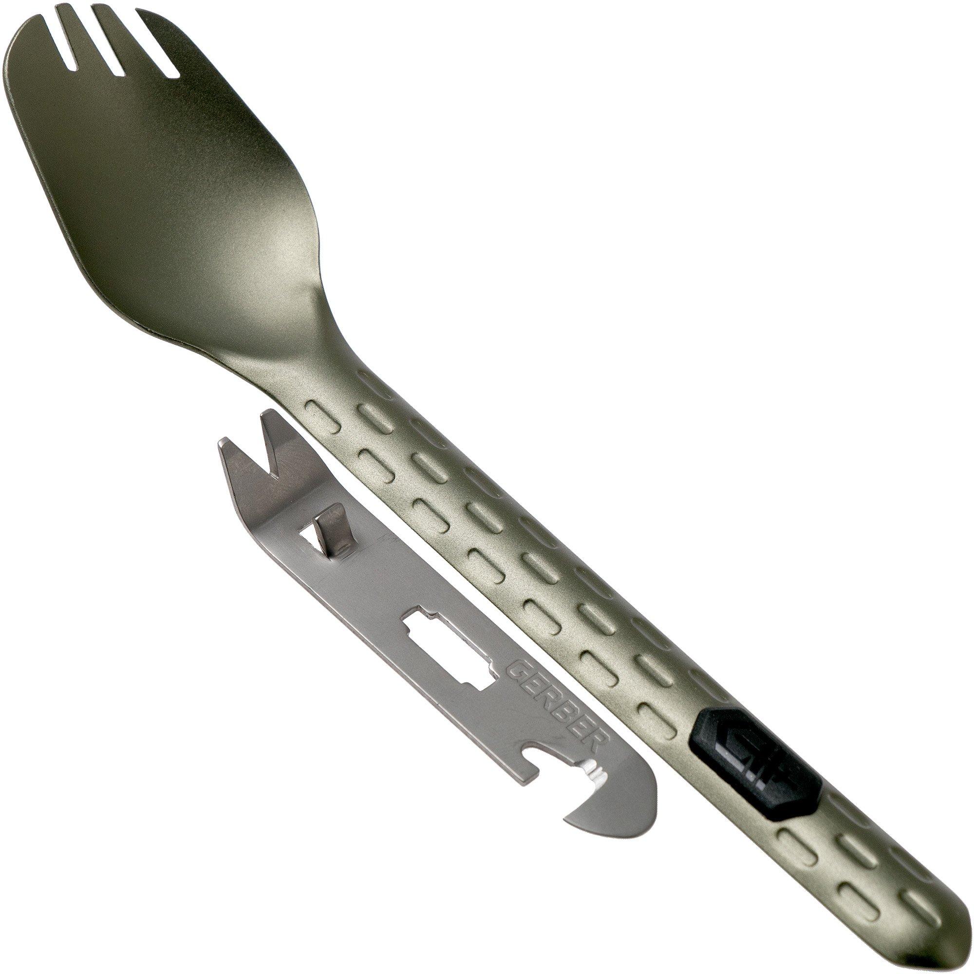 Gerber Devour Multi-Fork Cook, Eat, Clean Spork, Flat Sage