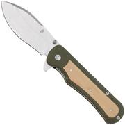 Gerber Confidant Bamboo 1066477 OD Green G10, Bamboo Inlay, couteau de poche