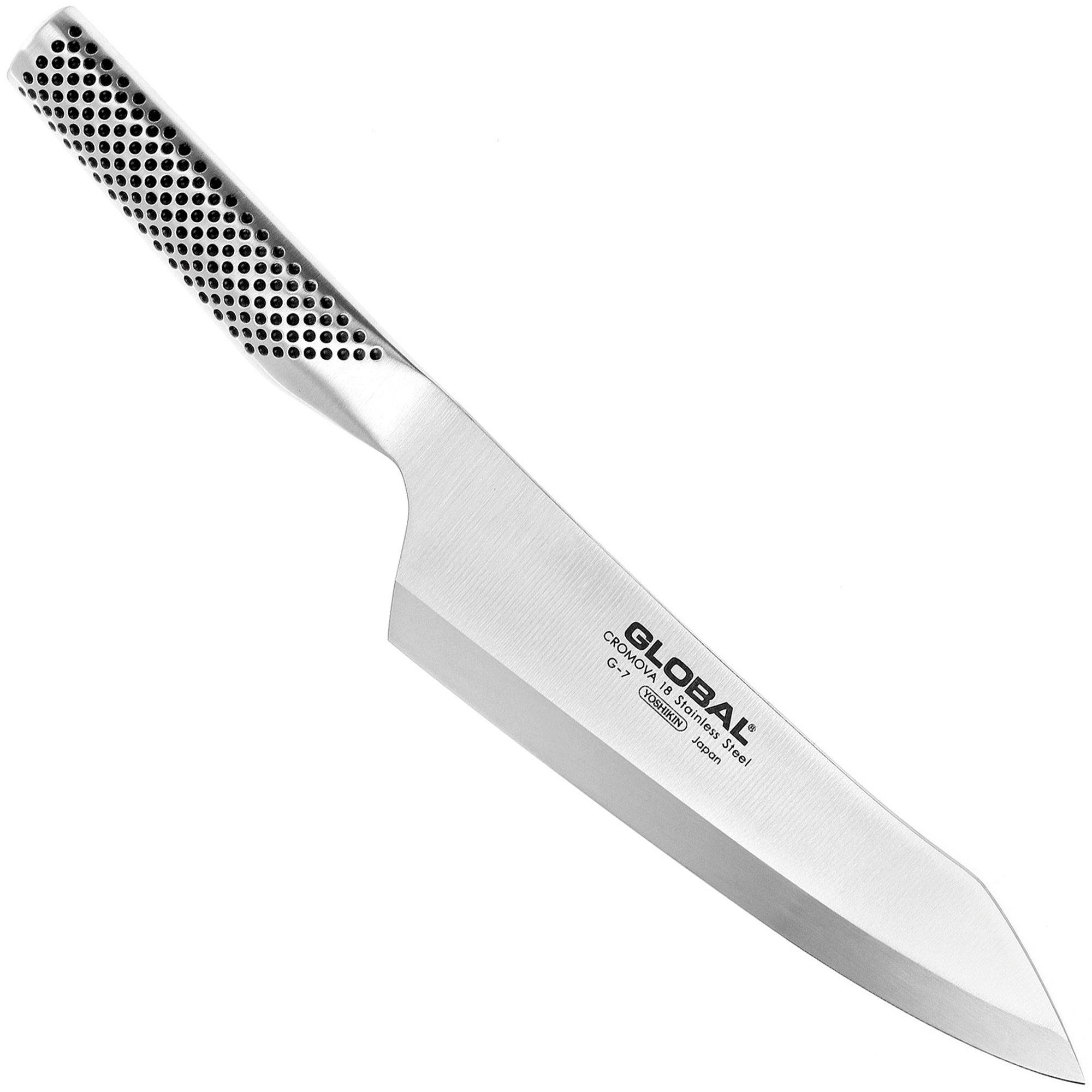 Global NI Tranchiermesser 21 Cm – Profi-Küchenmesser Aus Cromova-18-Edelstahl