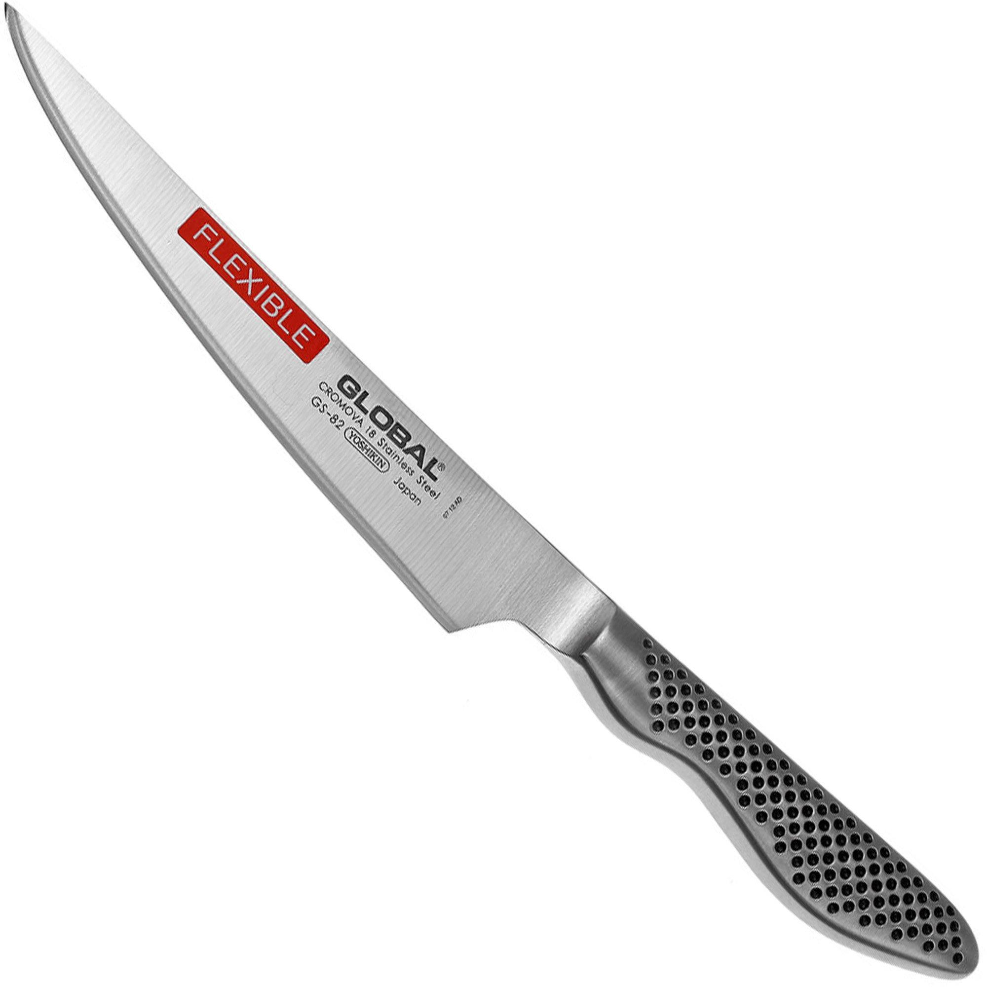 Global G-46 Santoku Vismes 18 Cm - Japans Keukenmes Met Holle Slijping - Hoogwaardig Roestvrij Staal
