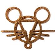 GiantMouse Bronze Lanyard Bead