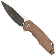 GiantMouse ACE Corta Natural Canvas Micarta zakmes, Ansø en Voxnaes design