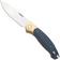 Afbeelding voor GiantMouse ACE Farley V2 BRASS-DUSTY-BLUE-G10 Satin Elmax, Brass Bolster, Dusty Blue G10, zakmes, Ansø en Voxnaes design