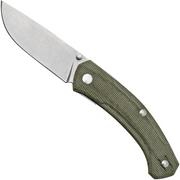 GiantMouse ACE Iona V2 Green Canvas Stonewashed Magnacut, pocket knife 