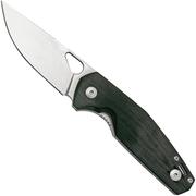 GiantMouse ACE Nimbus V3 Double Black Canvas Micarta, Tumbled Magnacut, coltello da tasca