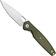 Image for GiantMouse ACE REO Green Canvas Micarta Satin MagnaCut, pocket knife