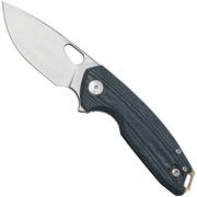 GiantMouse ACE Tribeca, Stonewashed Magnacut, Denim Canvas Micarta pocket knife