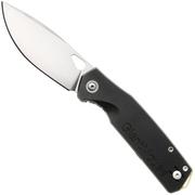Afbeelding voor GiantMouse Zoobie Satin Elmax, Black G10 & Titanium zakmes