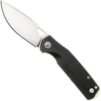 Afbeelding voor GiantMouse Zoobie Satin Elmax, Black G10 & Titanium zakmes