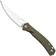 Afbeelding voor GiantMouse Ace Bleecker BLEECKER-GREEN-CANVAS-MICARTA, Satin Elmax, Green Canvas Micarta, zakmes 