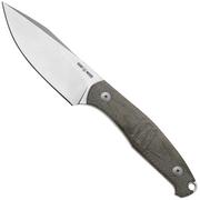 GiantMouse GMF2 Scout Green Canvas Micarta, fixed knife, Ansø en Voxnaes design