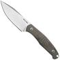 Image for GiantMouse GMF2 Scout Green Canvas Micarta, fixed knife, Ansø en Voxnaes design